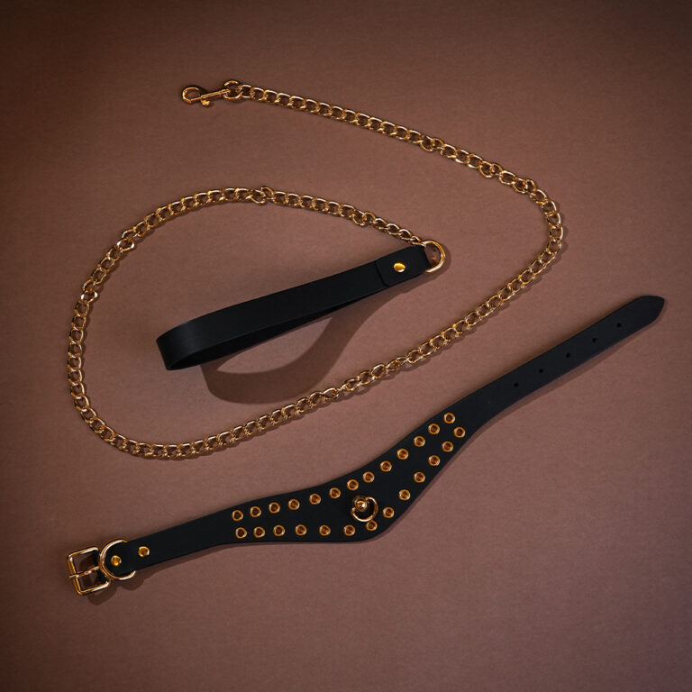BDSM-Stil-Fetisch-Halsband-Lederbekleidung