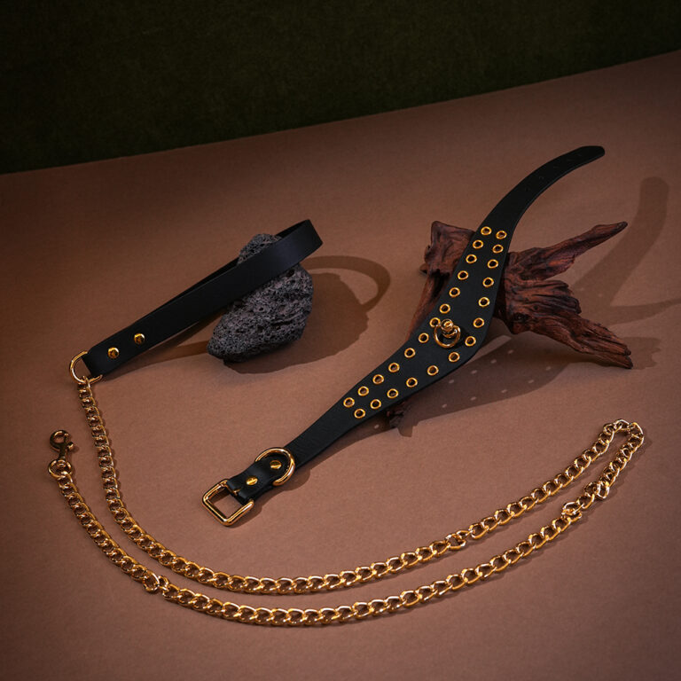 Bondage-Fetisch-Halsband-D-Ring-Gurt