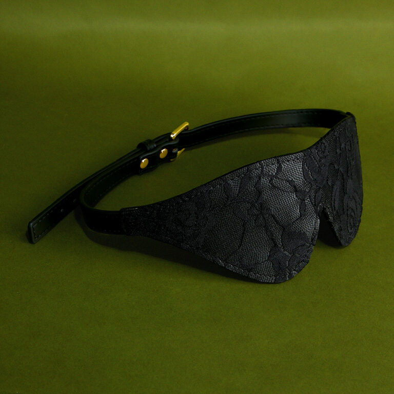 Belle Époque Leather Blindfold