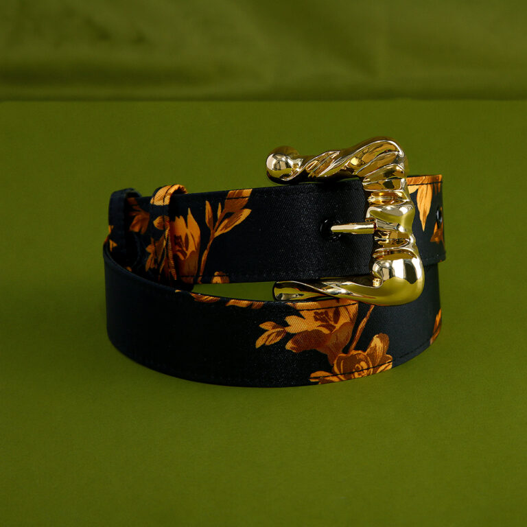 BAROQUE BROCADE STATEMENT BELT