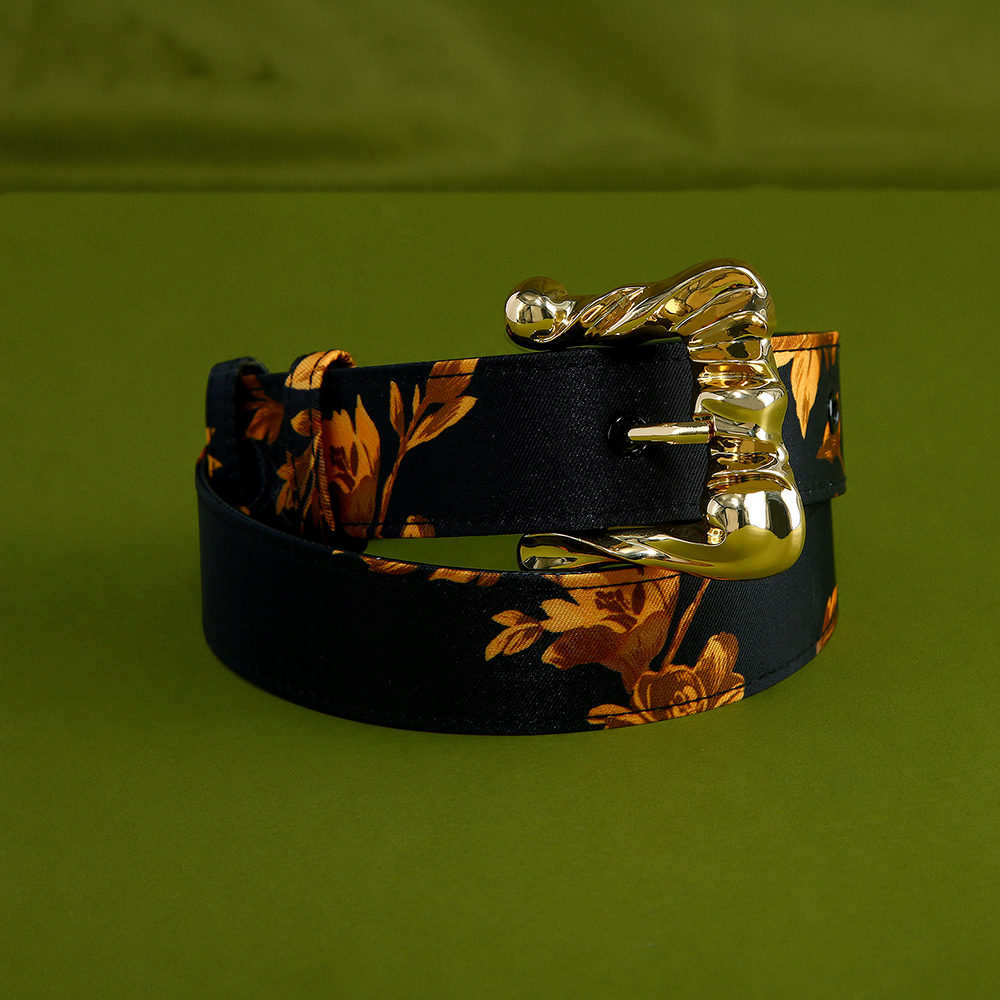 BAROQUE BROCADE STATEMENT BELT